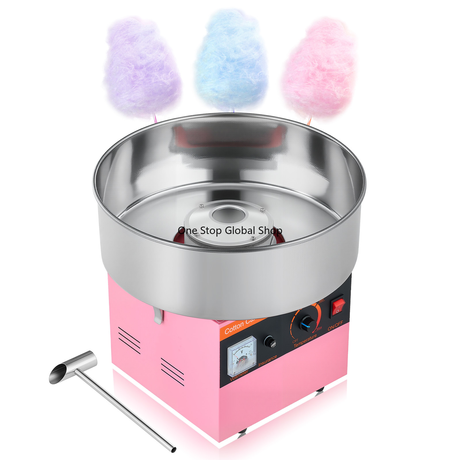 Candy Floss Machine - Macchina per Zucchero Filato Commerciale 1000W,