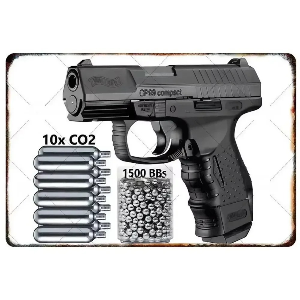 Gun Shooting Arcade - Decorazioni in Metallo 2D: Insegne Metalliche
