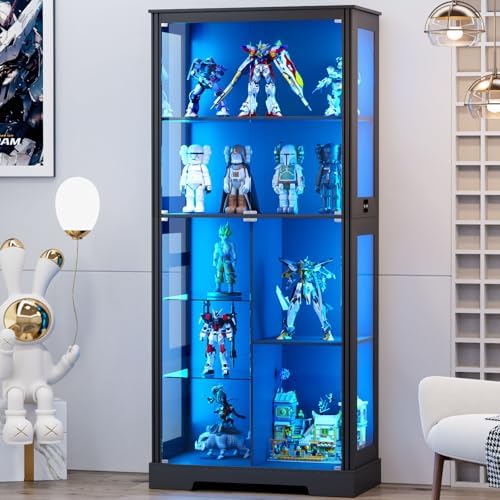 Glass Cabinet Display - Vetrina Espositiva da 71'' con 5