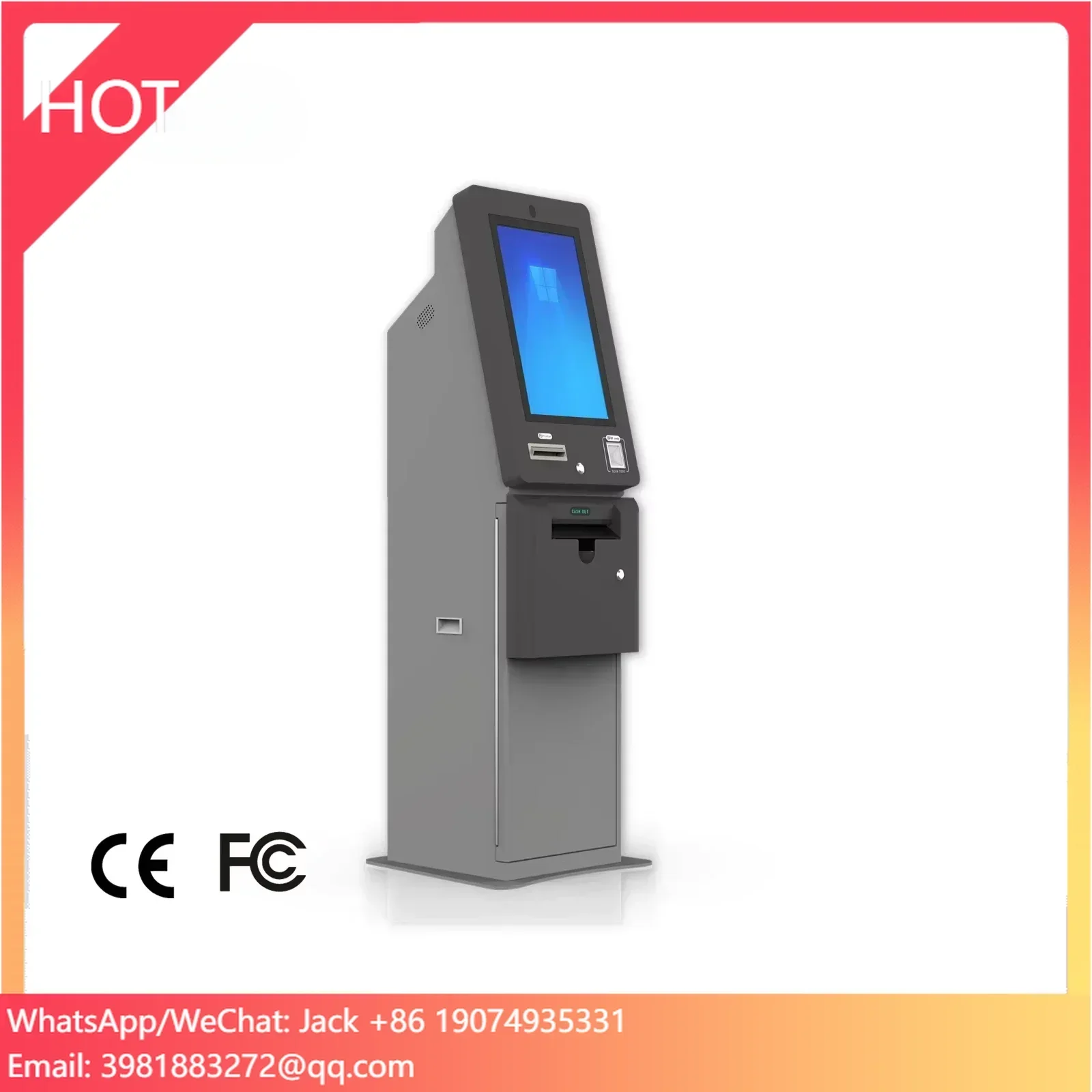 Ticket Redemption Machine - Terminale ATM in metallo per la