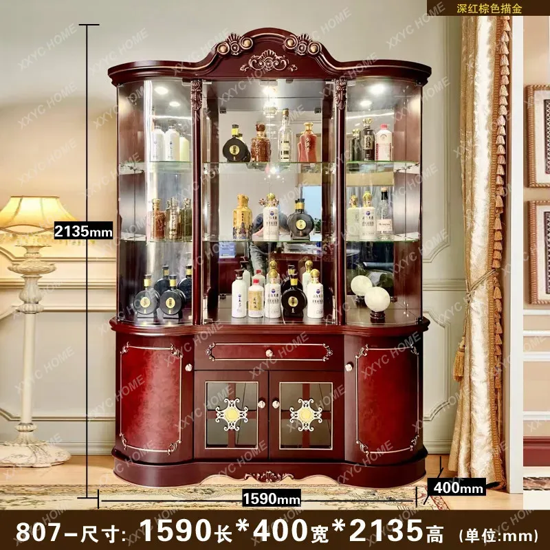 Glass Cabinet Display - Mobile decorativo per soggiorno di lusso