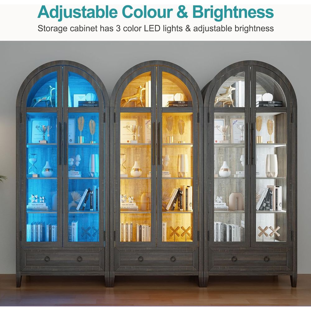 Vetrina in Vetro Arcuato 73 co - Glass Cabinet Display recensione e prezzo