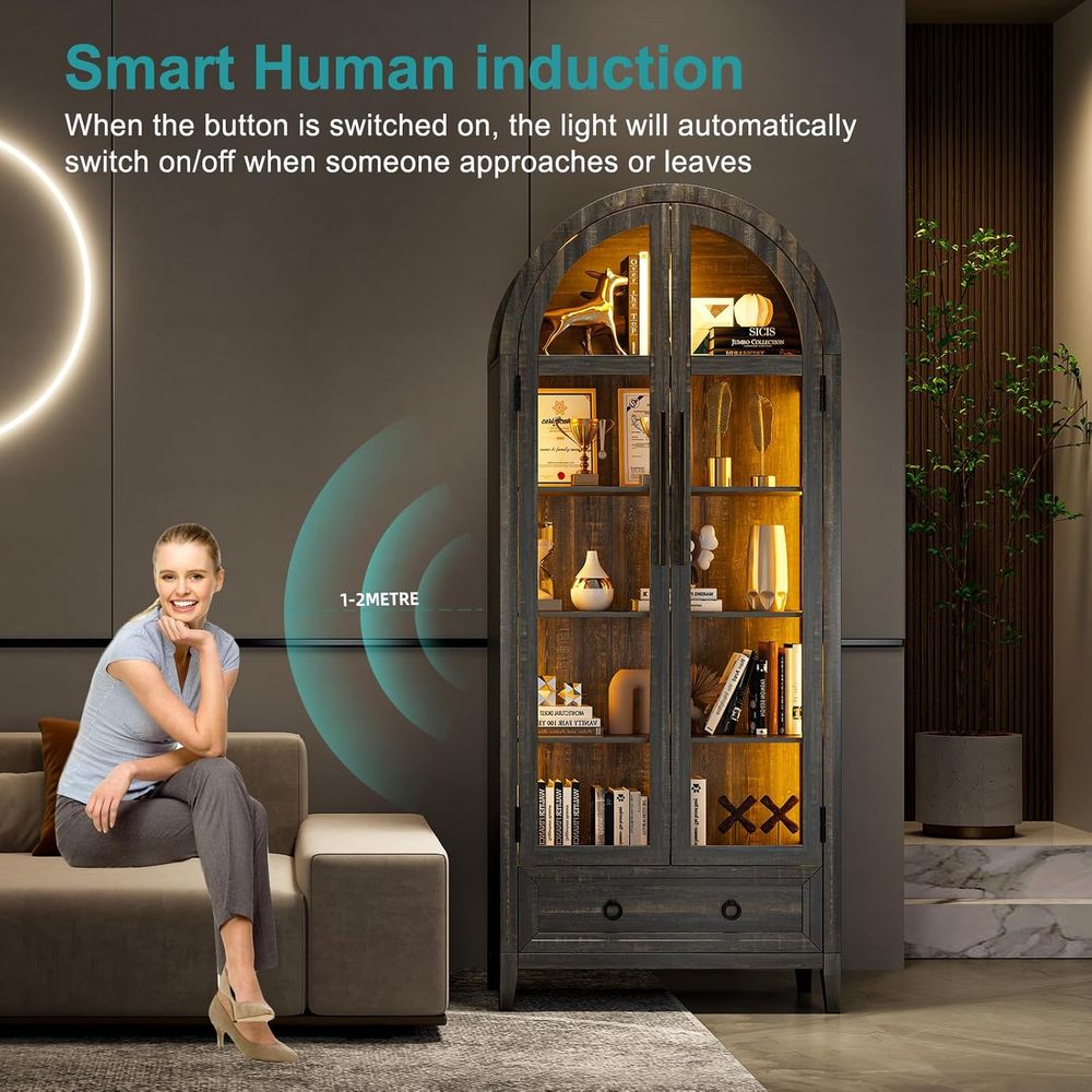 Vetrina in Vetro Arcuato 73 co - Glass Cabinet Display recensione e prezzo