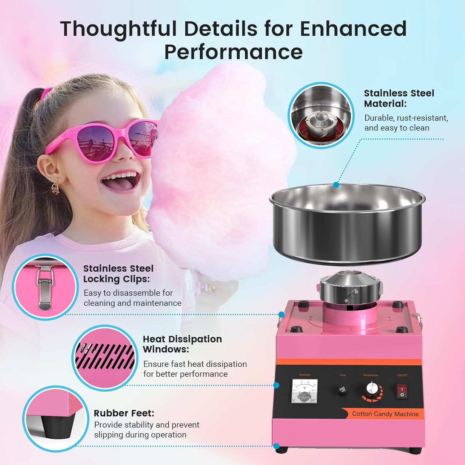 Macchina Elettrica per Zuccher - Candy Floss Machine recensione e prezzo