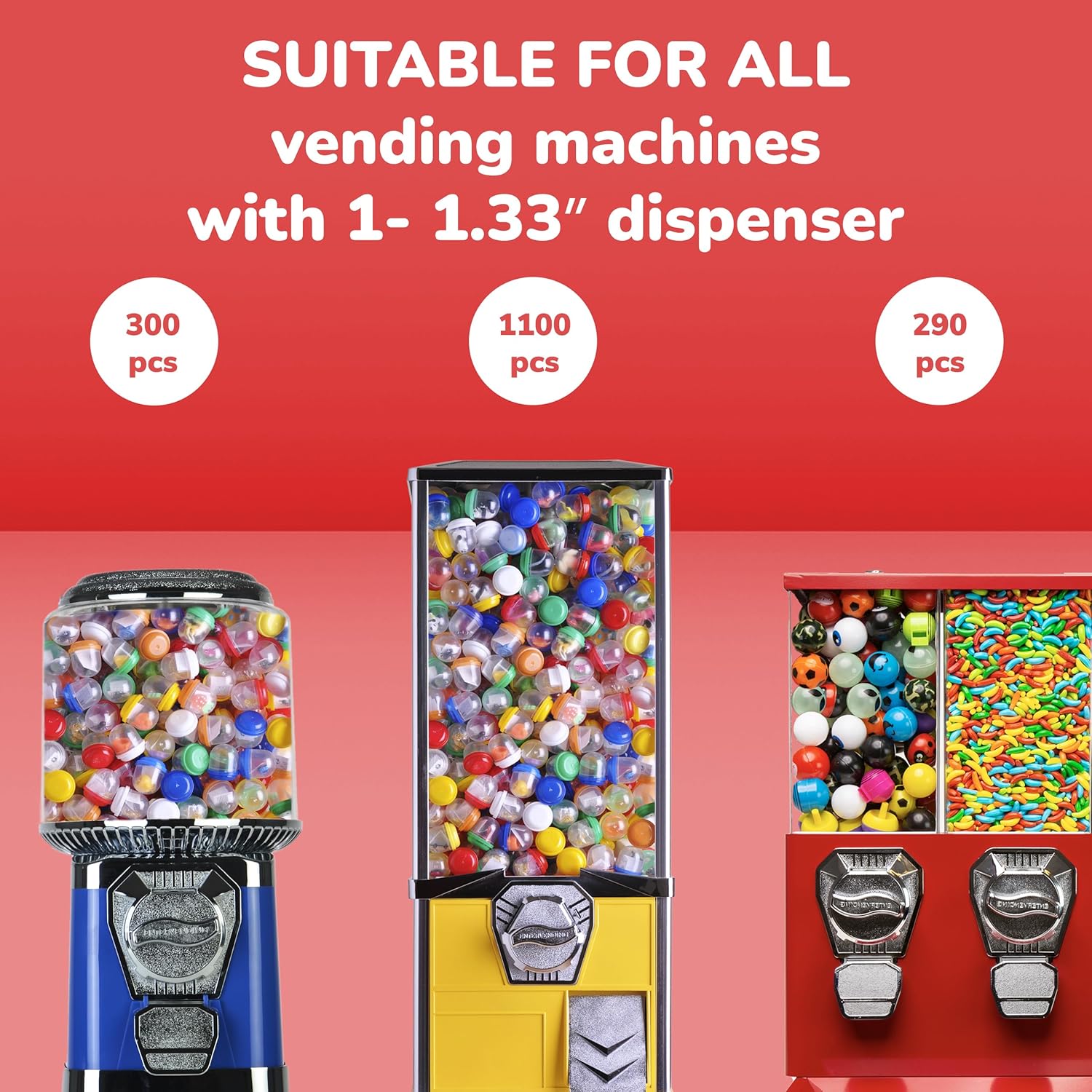 Capsule rotonde vuote da 100-5 - Prize Capsule Toy Machine recensione e prezzo