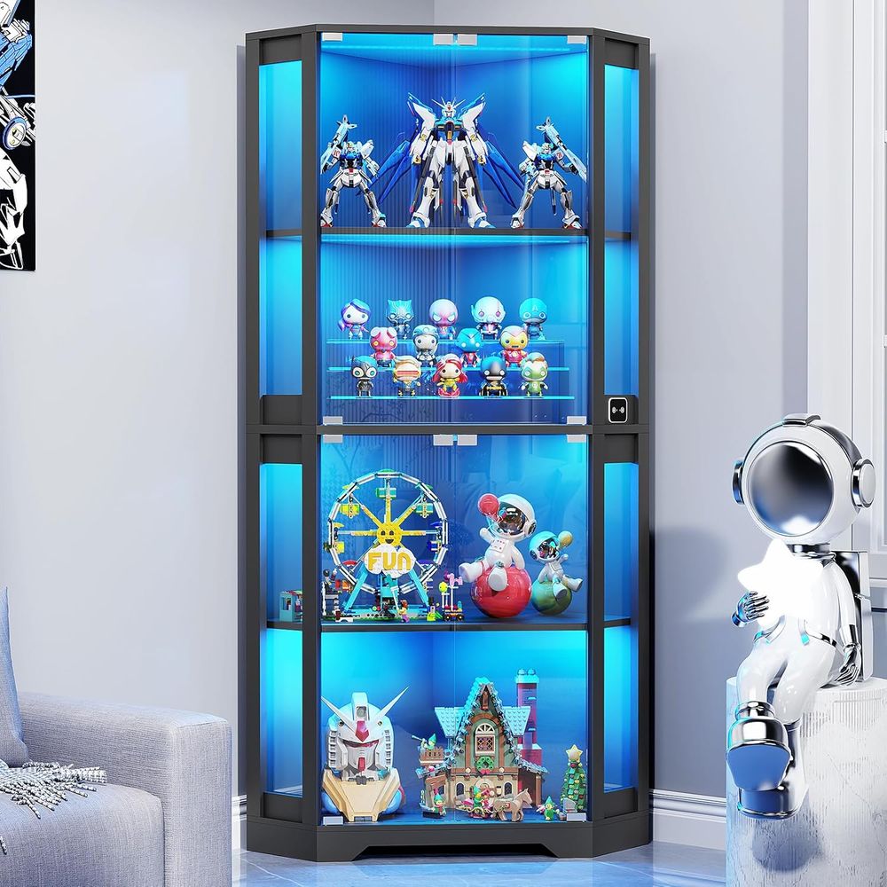 Vetrina Illuminata in Vetro a  - Glass Cabinet Display recensione e prezzo