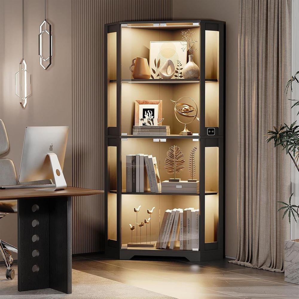 Vetrina Illuminata in Vetro a  - Glass Cabinet Display recensione e prezzo
