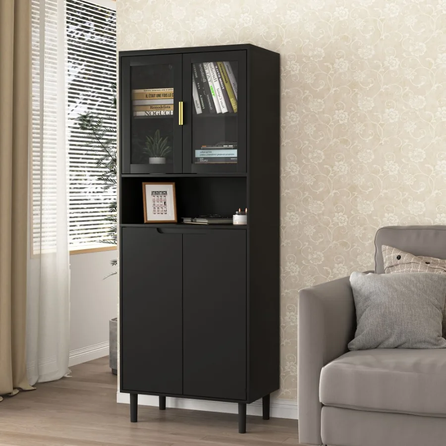 Libreria Alta con 2 Ante in Ve - Glass Cabinet Display recensione e prezzo