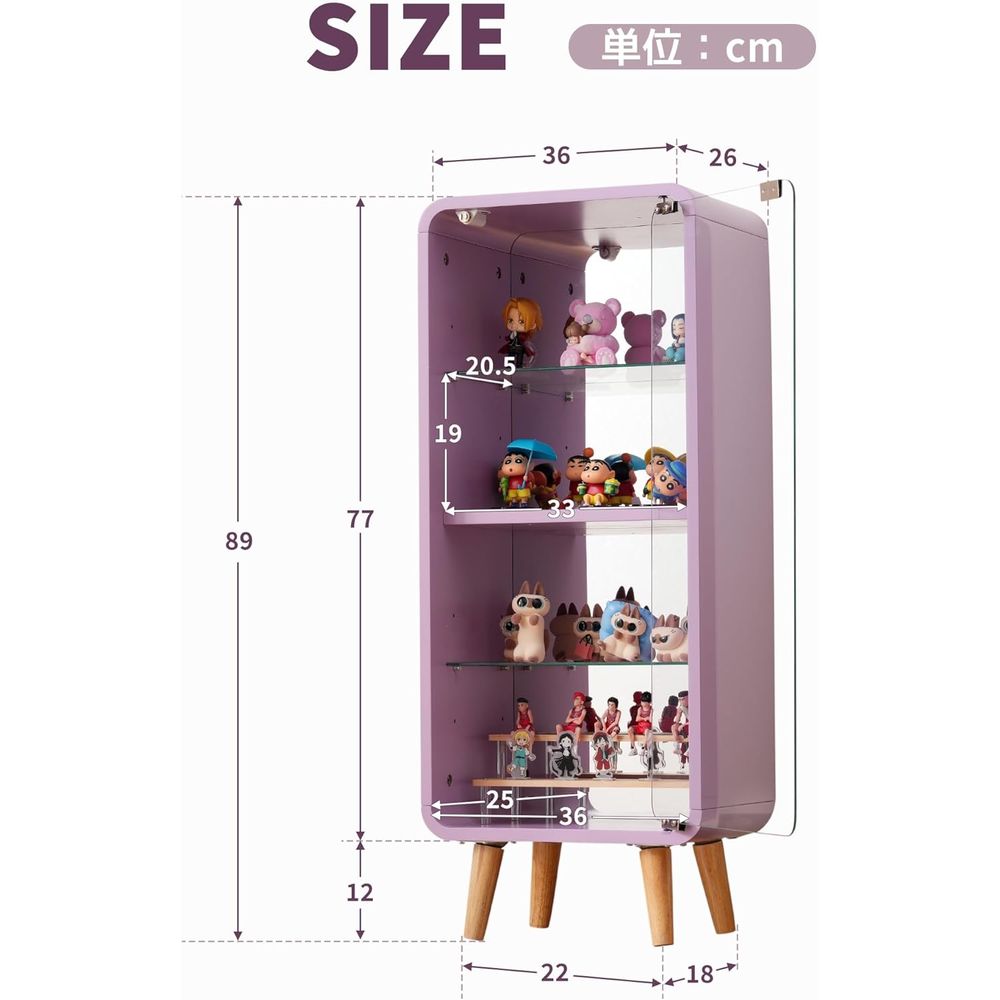 Vetrina in vetro regolabile a  - Glass Cabinet Display recensione e prezzo