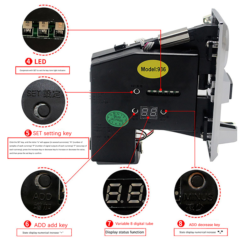 1Pc 616 Multi gettoniera accet - Arcade Games And Vending recensione e prezzo