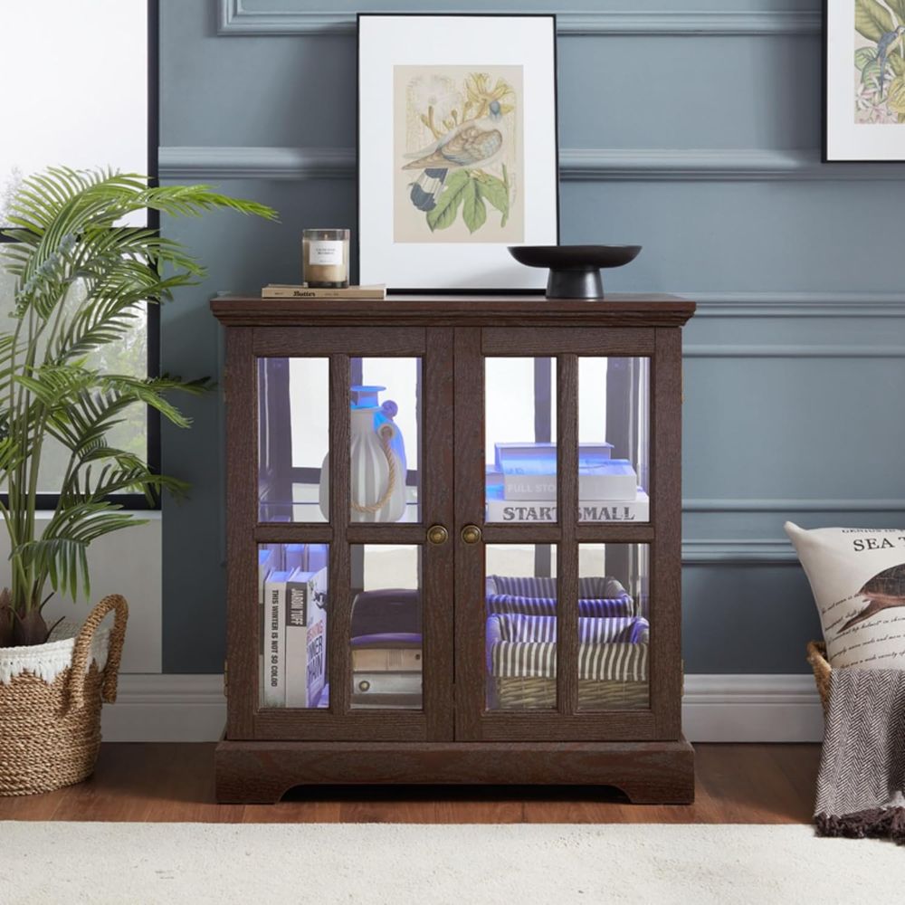 Vetrina Illuminata a 32 LED co - Glass Cabinet Display recensione e prezzo