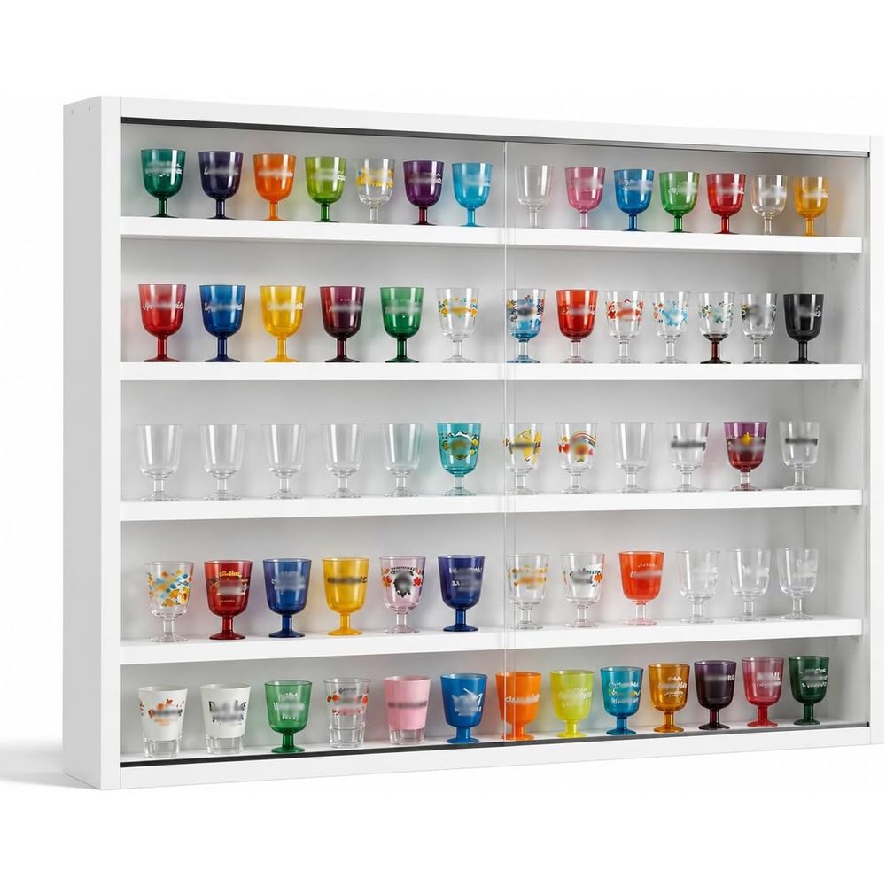Espositore da Parete a 5 Ripia - Glass Cabinet Display recensione e prezzo