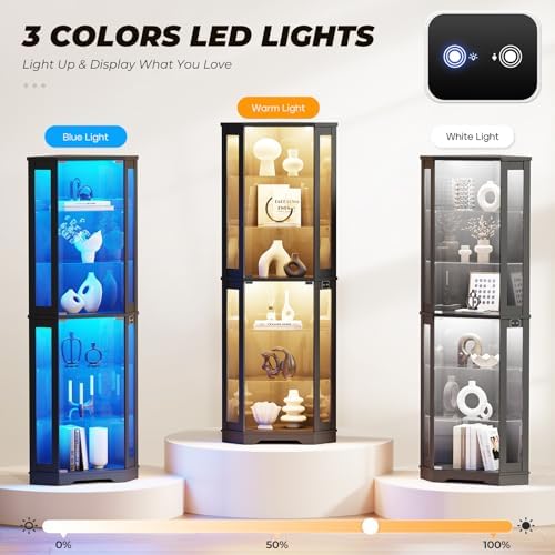 Vetrina Angolare da 71 Pollici - Glass Cabinet Display recensione e prezzo